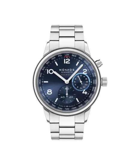 Orologio Nomos Glashütte Club Sport Neomatik Ore nel Mondo Blu