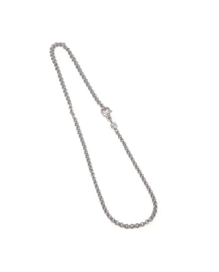 Collier en argent à double anneau Gerardo Sacco