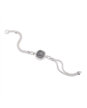 Gerardo Sacco Silver Bracelet with Coin