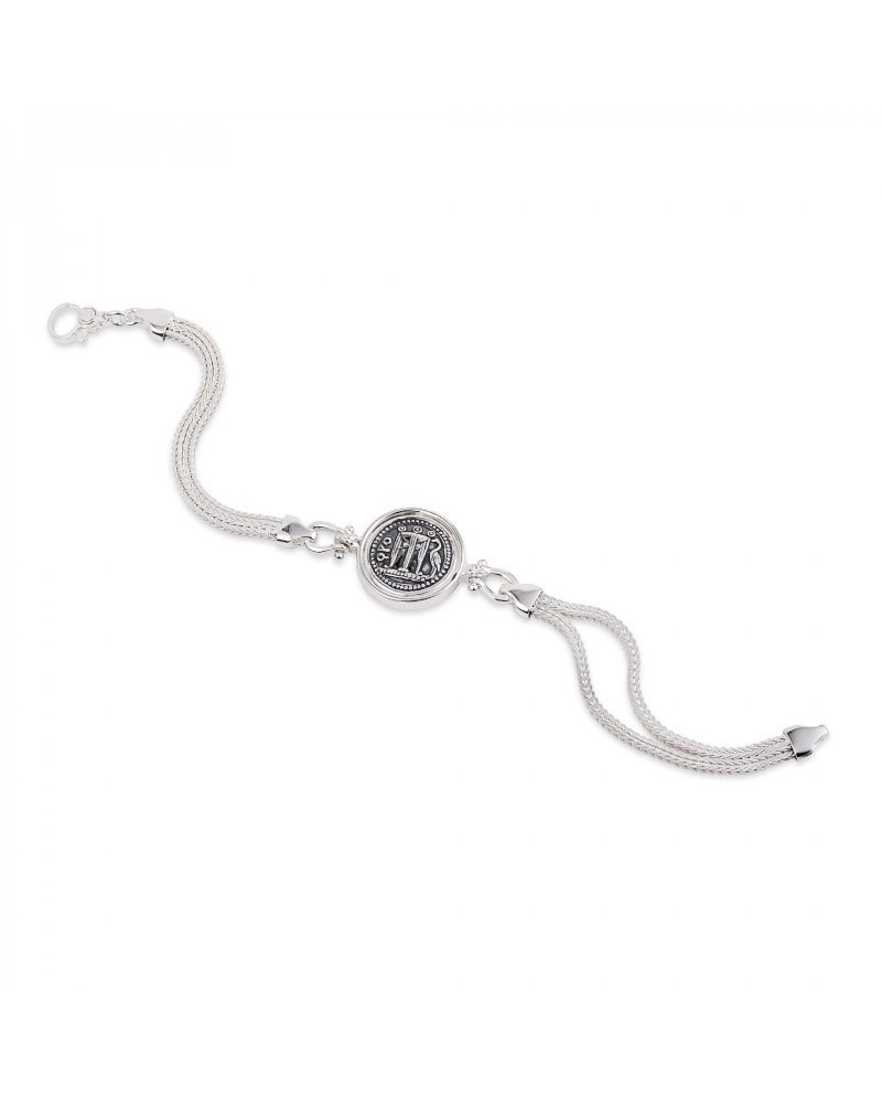 Bracelet en argent avec pièce de monnaie Gerardo Sacco