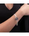 Bracelet en argent avec pièce de monnaie Gerardo Sacco