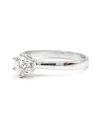 Bague solitaire en or blanc avec diamant Casella Gioielli