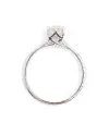 Bague solitaire en or blanc avec diamant Casella Gioielli