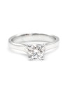 Casella Gioielli White Gold Solitaire Ring with Diamond