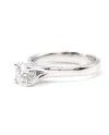 Casella Gioielli White Gold Solitaire Ring with Diamond