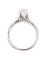 Anello Solitario Casella Gioielli in Oro Bianco con Diamante