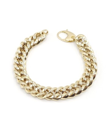 Bracelet Casella Gioielli en or jaune avec maillon Groumette