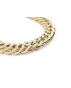Bracelet Casella Gioielli en or jaune avec maillon Groumette