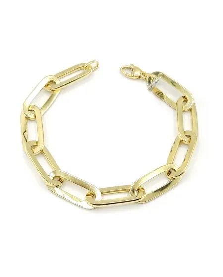 Casella Gioielli Yellow Gold Bracelet with Oval Links