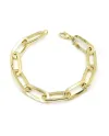 Bracciale Casella Gioielli in Oro Giallo con Maglie Ovali