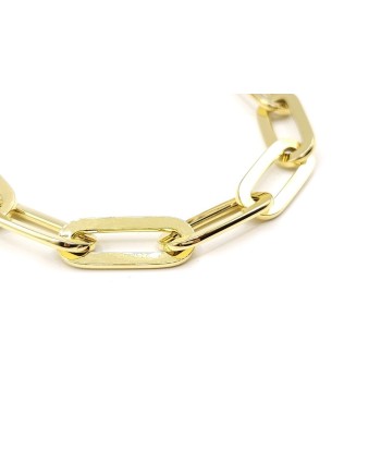 Casella Gioielli Yellow Gold Bracelet with Oval Links