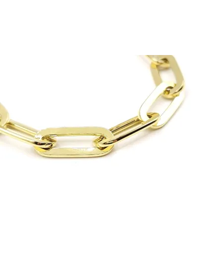 Bracciale Casella Gioielli in Oro Giallo con Maglie Ovali