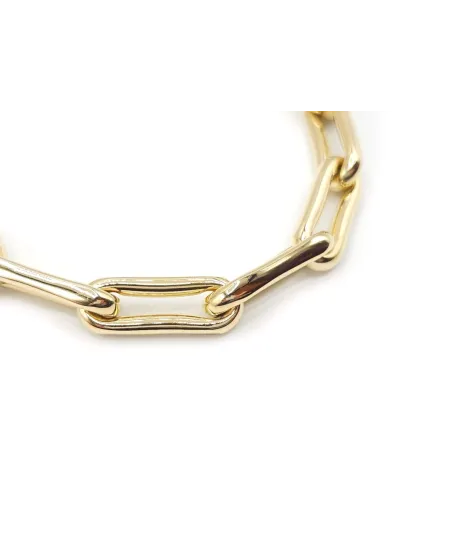 Bracciale Casella Gioielli in Oro Giallo con Maglie Ovali