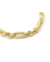 Bracelet Casella Gioielli en or jaune avec maillons entrelacés
