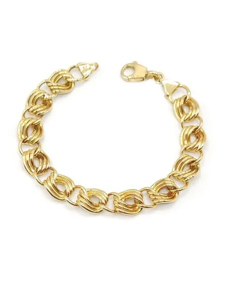 Casella Gioielli Yellow Gold Bracelet with Intertwined Links