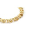 Bracelet Casella Gioielli en or jaune avec maillons entrelacés