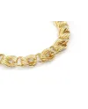 Bracelet Casella Gioielli en or jaune avec maillons entrelacés