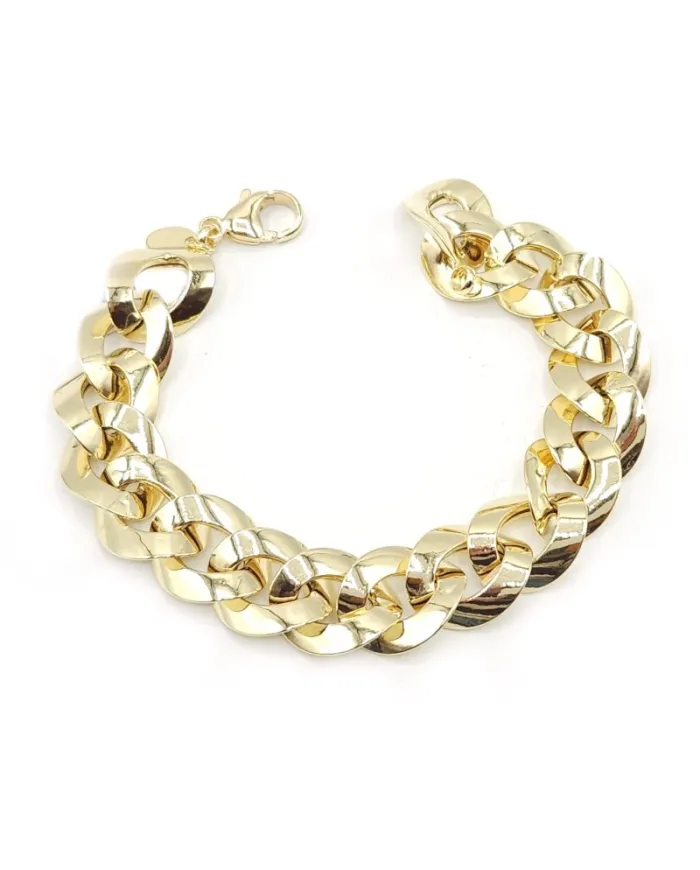 Casella Gioielli Yellow Gold Bracelet with Groumette Link