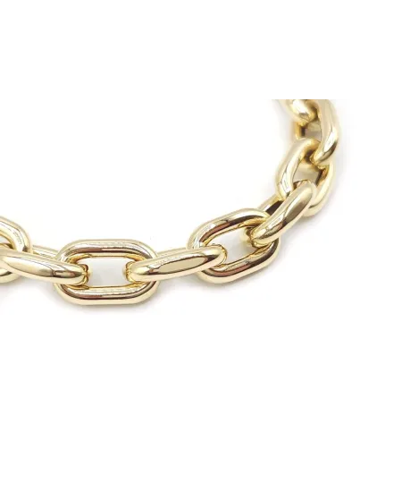 Bracciale Casella Gioielli in Oro Giallo con Maglie Ovali