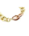 Bracelet Casella Gioielli en or bicolore à maillons larges