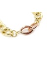 Casella Gioielli Two-Tone Gold Bracelet with Wide Links