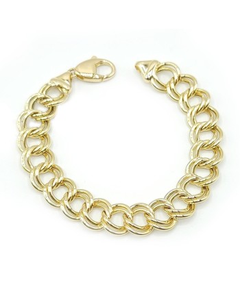 Bracciale Casella Gioielli in Oro Giallo con Maglie Intrecciate