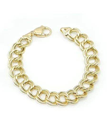 Casella Gioielli Yellow Gold Bracelet with Intertwined Links