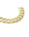 Bracelet Casella Gioielli en or jaune avec maillons entrelacés