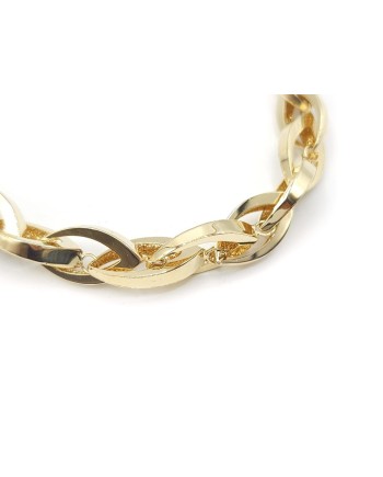 Bracelet Casella Gioielli en or jaune à maillons larges