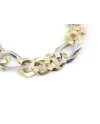 Bracelet Casella Gioielli en or bicolore à maillons larges