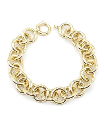 Casella Gioielli Yellow Gold Bracelet with Round Links