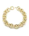 Bracelet Casella Gioielli en or jaune à maillons ronds