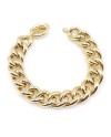 Bracelet Casella Gioielli en or jaune avec maillon Groumette