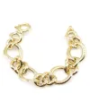 Casella Gioielli Yellow Gold Bracelet with Wide Links