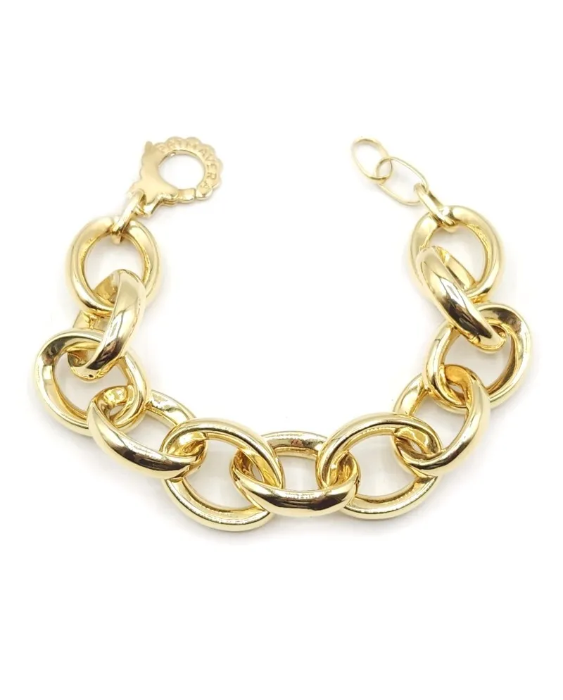 Bracciale Casella Gioielli in Oro Giallo con Maglie Ovali