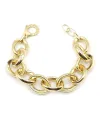 Bracciale Casella Gioielli in Oro Giallo con Maglie Ovali