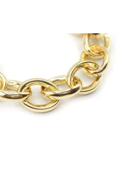 Casella Gioielli Yellow Gold Bracelet with Oval Links