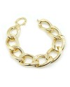 Bracelet Casella Gioielli en or jaune à maillons larges