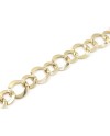 Casella Gioielli Yellow Gold Bracelet with Wide Flat Links