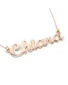 Girocollo Casella Gioielli in Oro Rosa con Nome "Chiara"