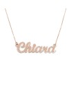 Rose Gold Casella with the Name "Chiara"