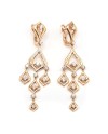 Boucles d'oreilles Crivelli en or rose avec diamants