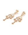 Boucles d'oreilles Crivelli en or rose avec diamants