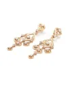 Orecchini Pendenti Crivelli in Oro Rosa con Diamanti