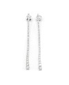 Crivelli Pendant Earrings in White Gold and Diamonds