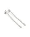 Boucles d'oreilles pendantes Crivelli en or blanc et diamants