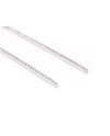 Boucles d'oreilles pendantes rigides Crivelli en or blanc et diamants