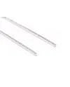Orecchini Pendenti con Barra Rigida Crivelli in Oro Bianco e Diamanti