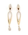 Crivelli Rose Gold Drop Earrings with Diamonds