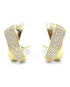 Crivelli Brave Earrings in Yellow Gold with Pavé Diamonds